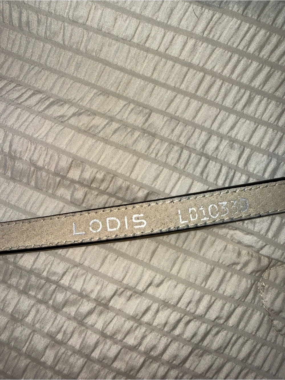 Lodis Vintage Teal Leather Skinny Belt medium